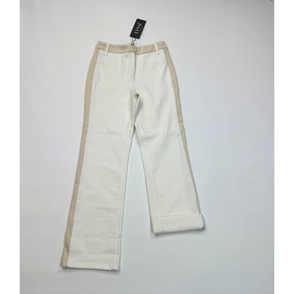 Lysse‎ 2790 Cropped Boyfriend Denim Women S NWT Tummy Control Pants Off White